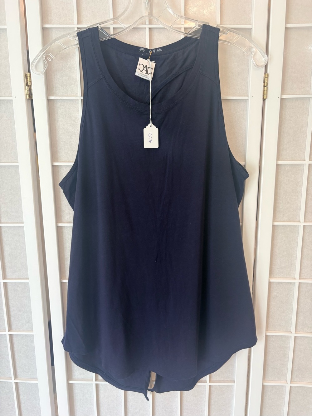 Amazon Navy Blue Scoop Neck Tank Top